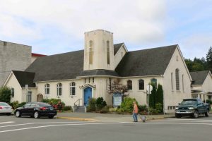 Duncan United Church, downtown Duncan (photo by Temple Lodge No. 33 Historian)