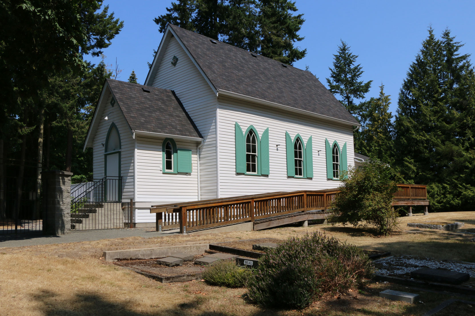 Mill Bay United Church and Cemetery, 2851 Church Way, Mill Bay, BC (photo by Temple Lodge No. 33 Historian)