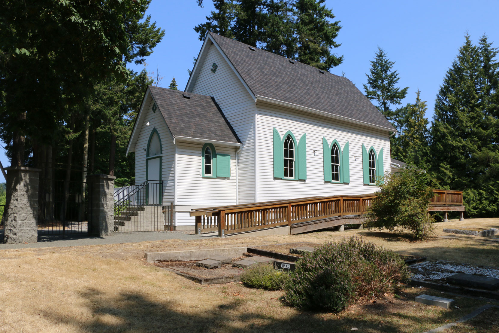 Mill Bay United Church and Cemetery, 2851 Church Way, Mill Bay, BC (photo by Temple Lodge No. 33 Historian)