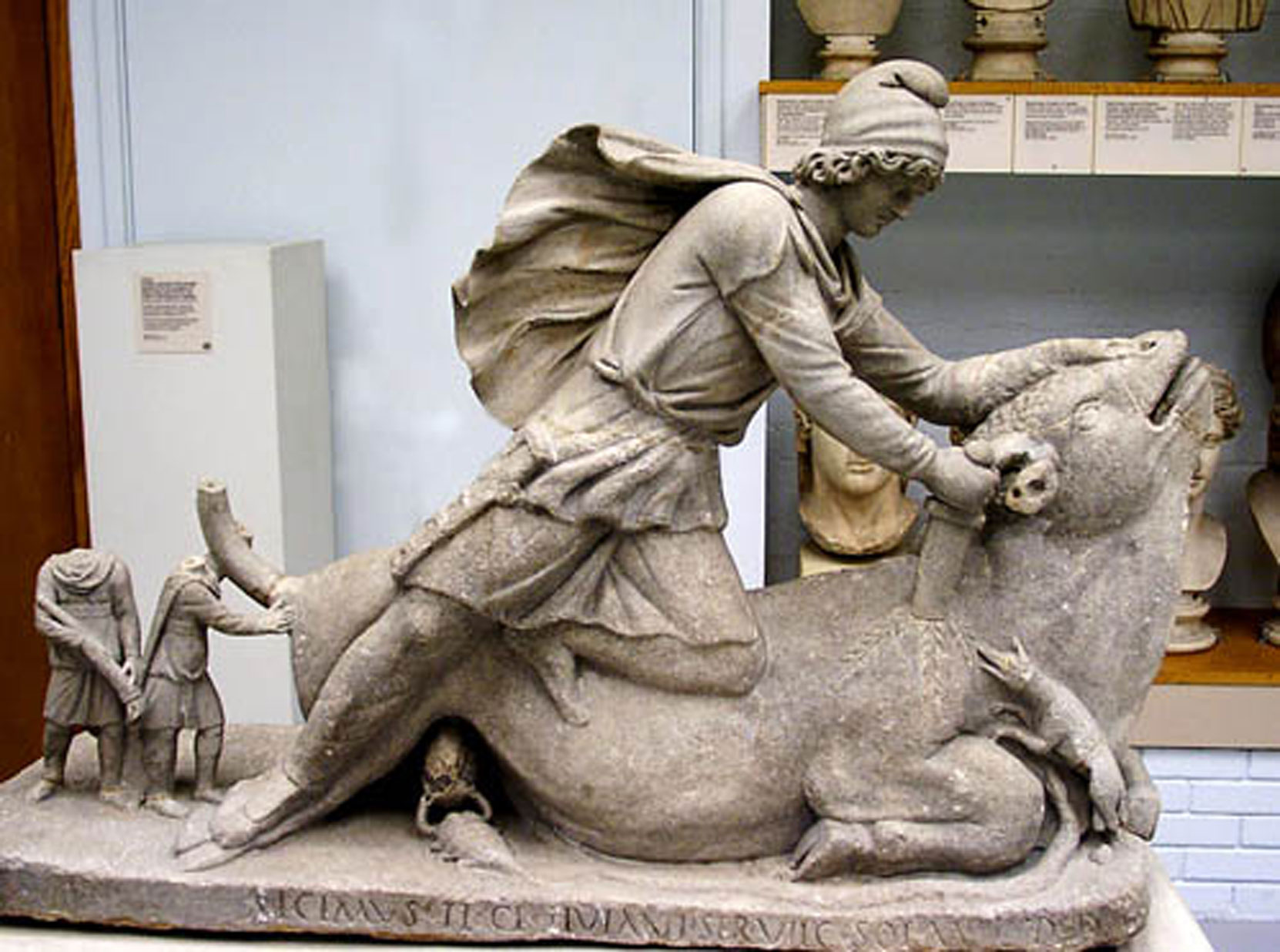 Statue of Mithras, Rome, circa 98-99 A.D. (Source: tertullian.org)